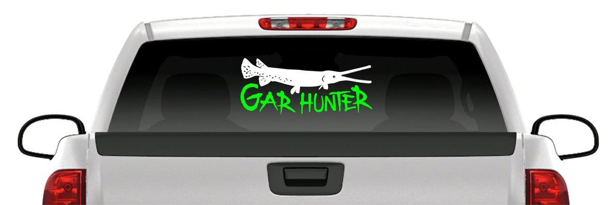 Gar Hunter Bowfishing Vinyl Decal – Alligator Gar & Carp (2 Color)