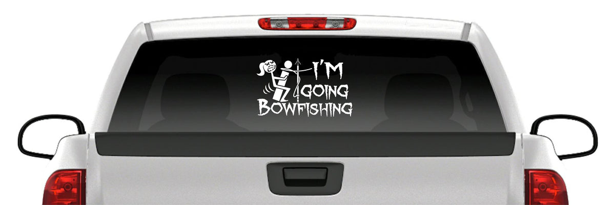 “Screw It, Going Bowfishing” Bowfishing Girl Vinyl Decal