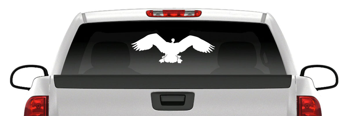 Geese Landing Flying Waterfowl Gamefowl Vinyl Truck Window Decal