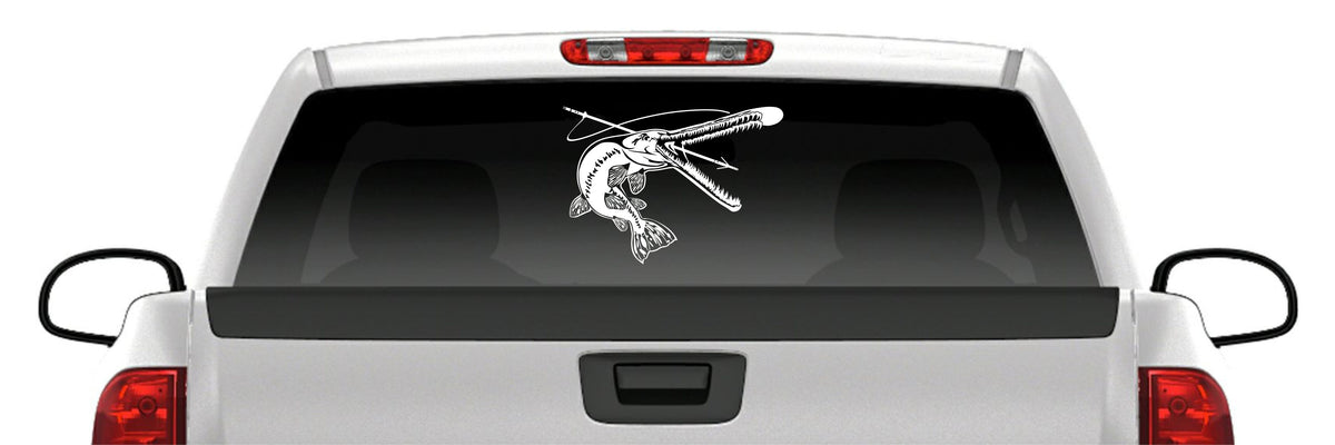 Longnose Gar Hunter Bowfishing Vinyl Decal – Arrow Fishing Sticker