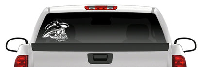 Cowboy Skull Sticker Skeleton Western Hat Vinyl Car Window Decal