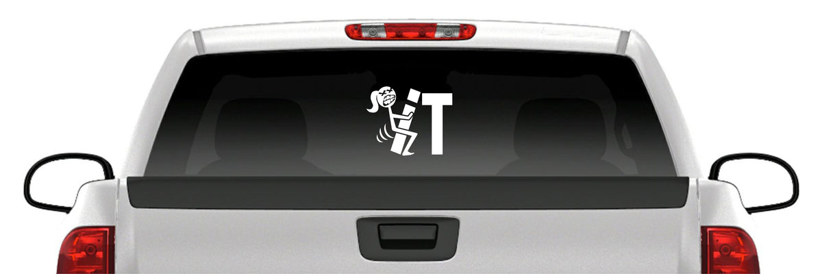 Screw-it Sticker Girl F-It Car Vinyl Decal