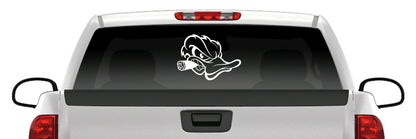 Angry Duck Head Cigar Sticker Mascot Waterfowl Hunting Vinyl Decal