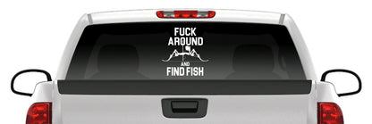 “Fuck Around and Find Fish” Bowfishing Vinyl Decal – Carp & Gar