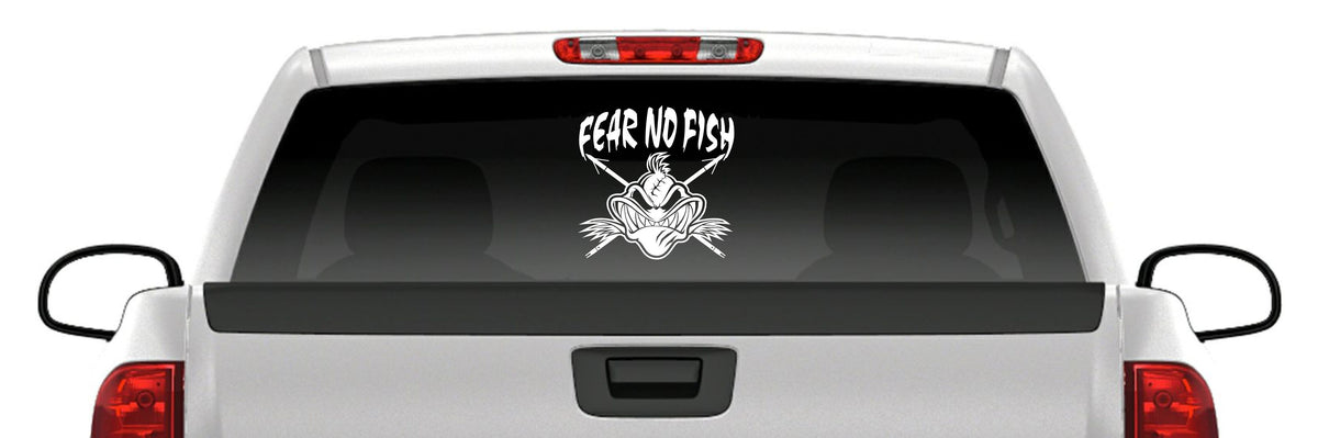"Fear No Fish" Angry Bowfishing Vinyl Decal