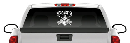 "Fear No Fish" Angry Bowfishing Vinyl Decal