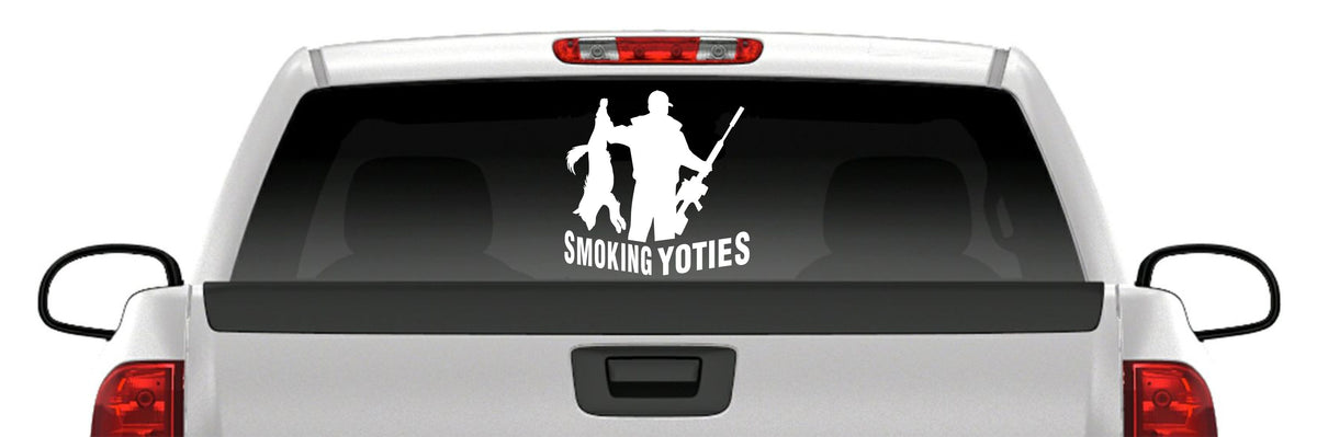 Smoking Yotes Coyote Sticker – Predator Hunting Vinyl Decal