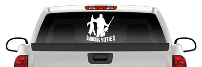 Smoking Yotes Coyote Sticker – Predator Hunting Vinyl Decal
