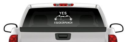 “Yes I Suckerpunch” Bowfishing Vinyl Decal