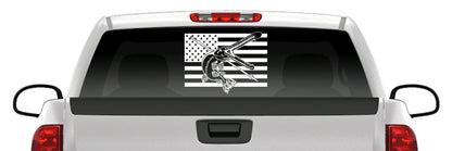 American Flag Longnose Gar Bowfishing Vinyl Decal – Arrow & Bones