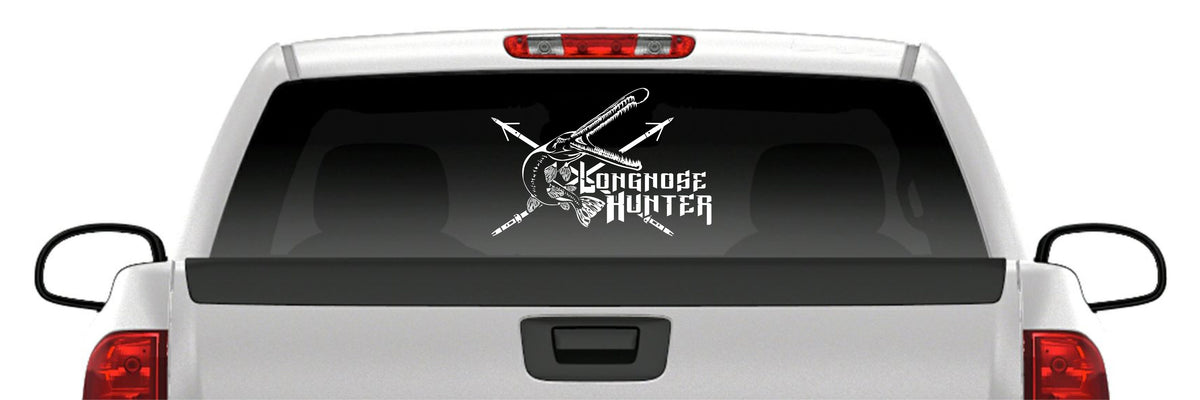 Longnose Gar Hunter Bowfishing Vinyl Decal – Arrow Fishing Sticker