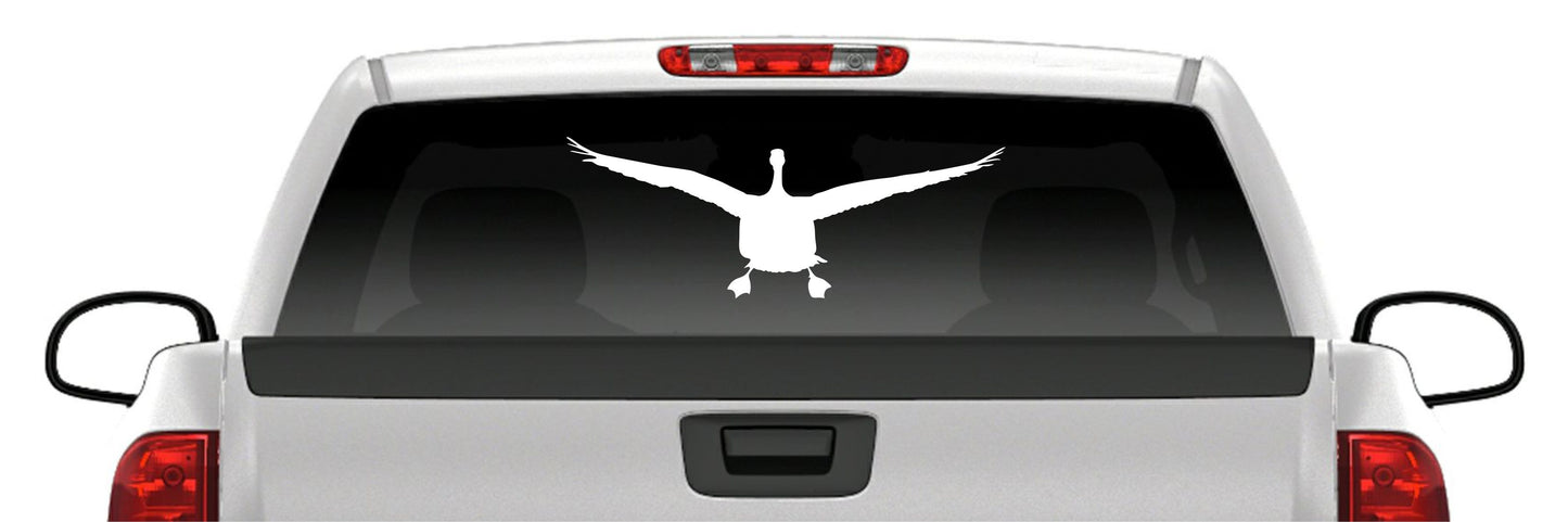 Geese Landing Sticker Flying Waterfowl Goose Vinyl Truck Window Decal