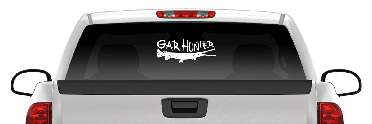 Gar Hunter Bowfishing Vinyl Decal – Alligator Gar (1 color)