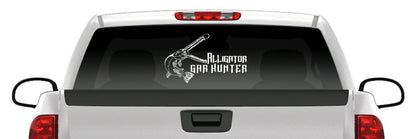 Alligator Gar Skull Bowfishing Vinyl Decal