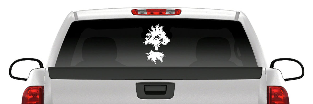 Angry Duck Head Sticker Mascot Waterfowl Hunting Fun Vinyl Decal