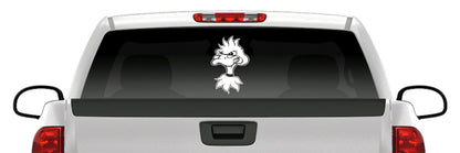 Angry Duck Head Sticker Mascot Waterfowl Hunting Fun Vinyl Decal