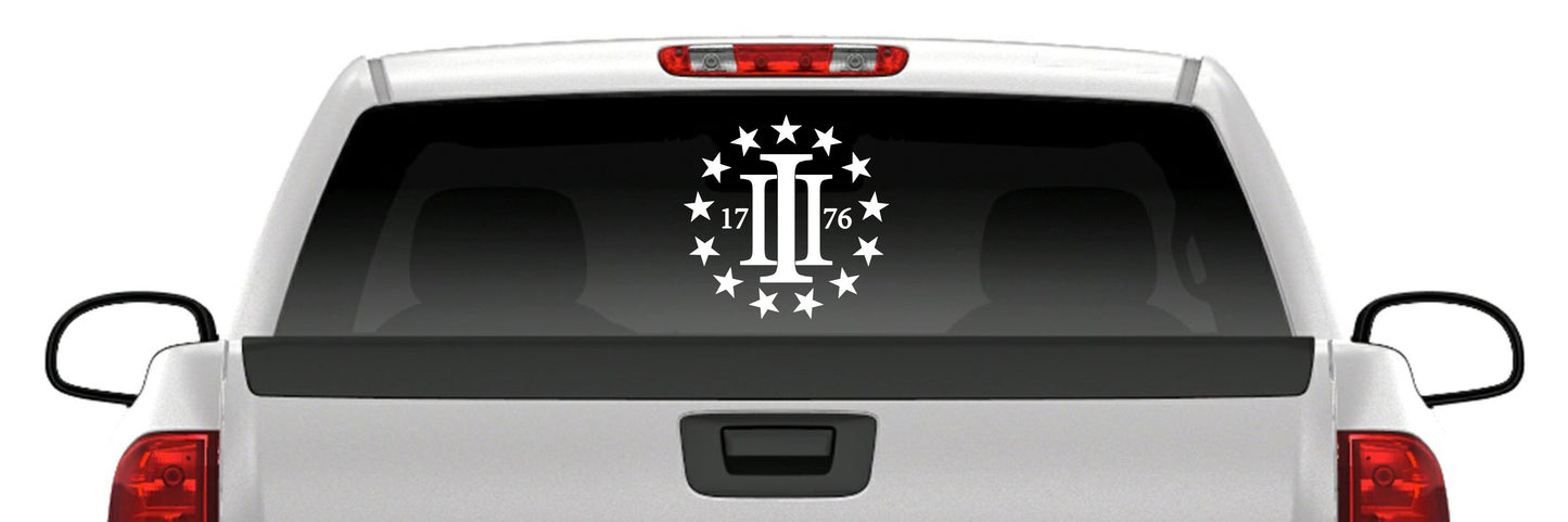 1776 Patriot  Decal Sticker Car Truck Vinyl