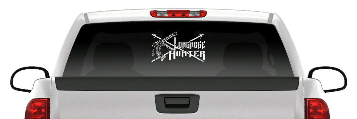 Longnose Gar Hunter Bowfishing Vinyl Decal – Arrow Fishing Sticker