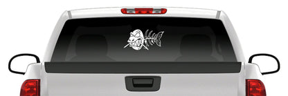 Zombie Bowfishing Skull Vinyl Decal – Skeleton Fish Sticker