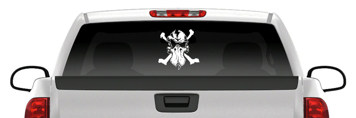 Duck Skeleton Hunting Decal – Waterfowl Mallard Bird Hunt Vinyl Sticker