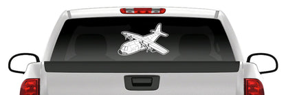 C-130 Hercules Decal – Military Cargo Aircraft Vinyl Sticker