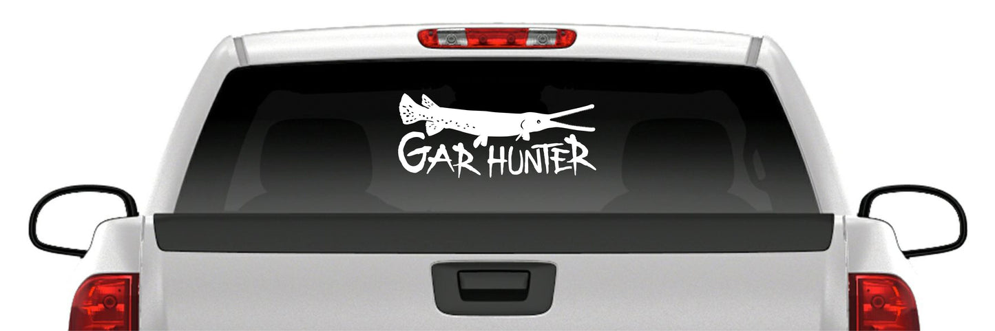 Gar Hunter Bowfishing Vinyl Decal – Alligator Gar & Carp (1 color)
