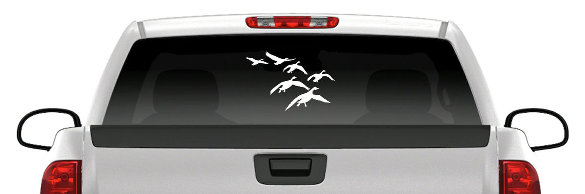 Geese Landing Sticker Goose Flock Waterfowl Hunting Vinyl Car Decal