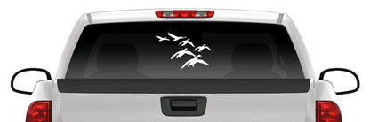 Geese Landing Sticker Goose Flock Waterfowl Hunting Vinyl Car Decal