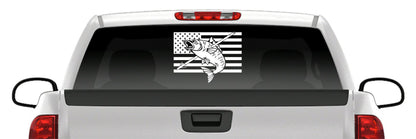 American Flag Bowfishing Vinyl Decal – Carp & Gar Fishing Sticker