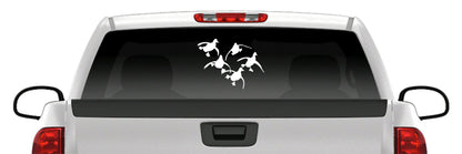 Mallards Landing Sticker Duck Flock Waterfowl Hunting Vinyl Car Decal