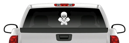 Jolly Roger Skull Sticker Skeleton Fishing Boat Vinyl Decal