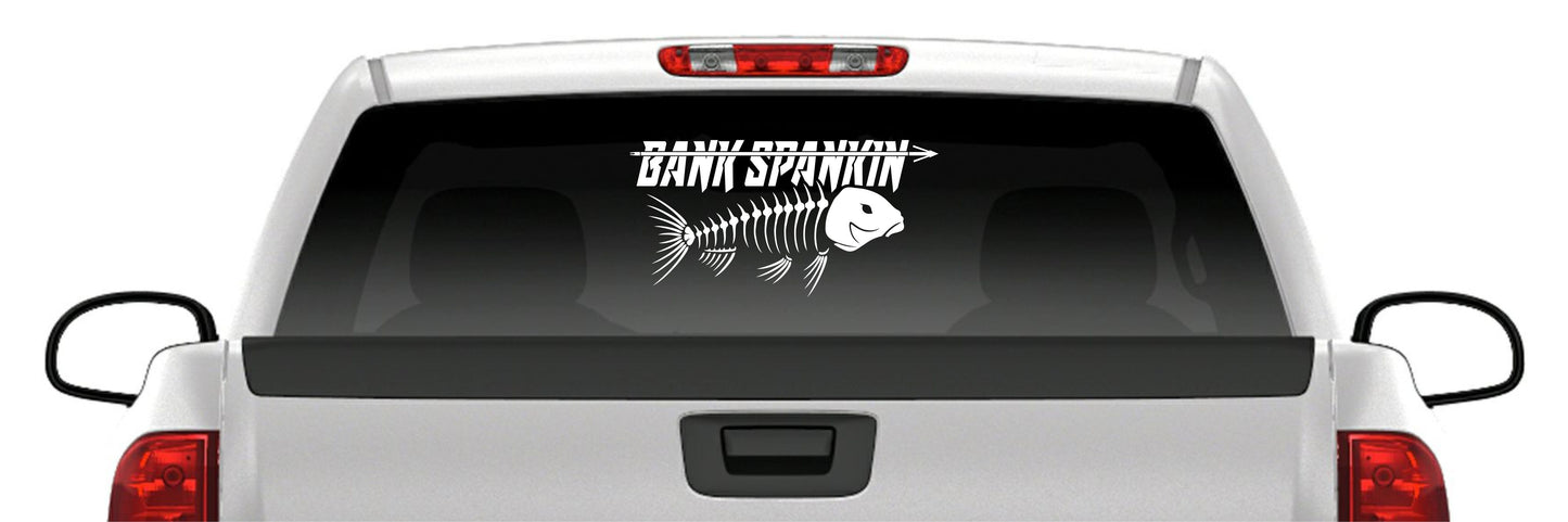 Bank Spanking Carp Bowfishing Vinyl Decal