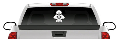 Jolly Roger Skull Sticker Skeleton Fishing Boat Vinyl Decal