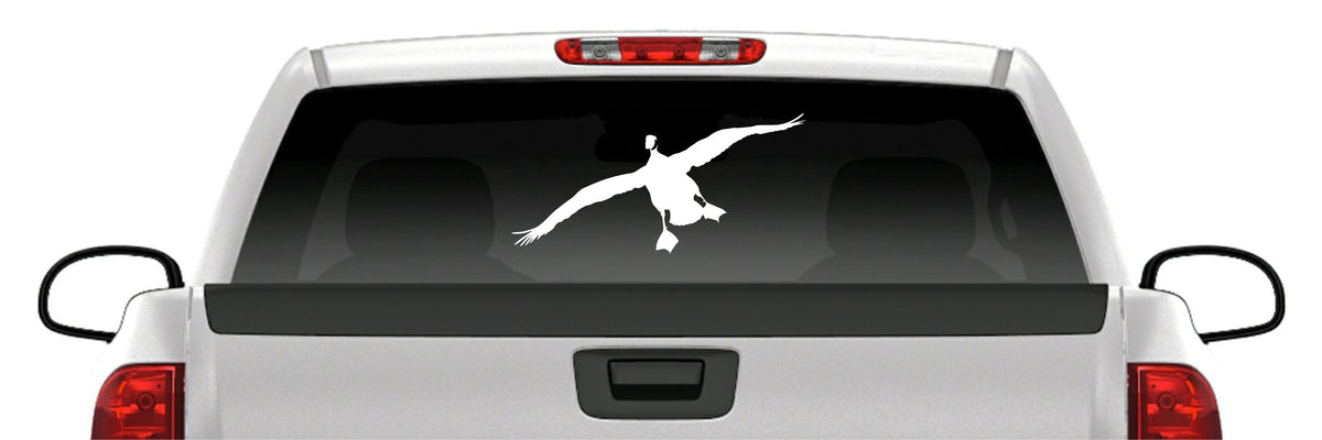 Geese Landing Flying Waterfowl Goose Vinyl Truck Window Sticker