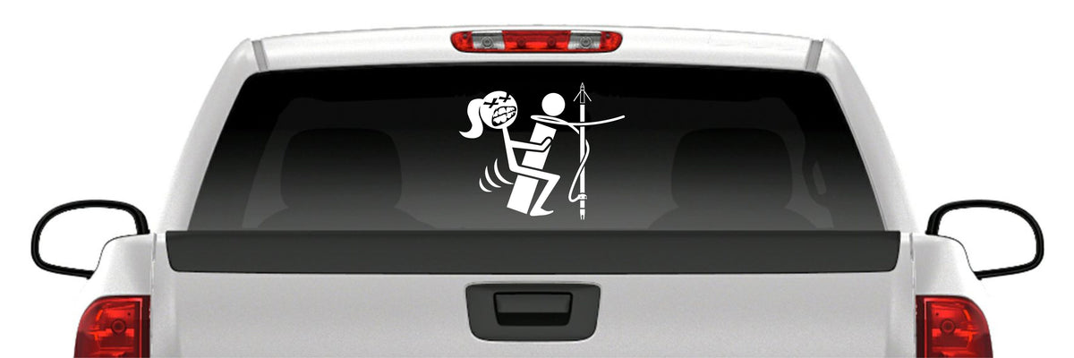 “Screw It” Bowfishing Girl Vinyl Decal