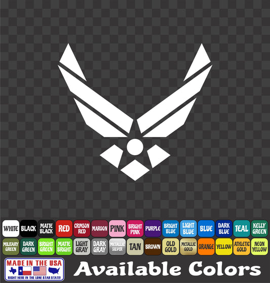 USAF Wings Decal – Air Force Military Vinyl Sticker