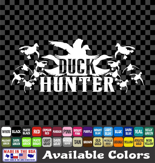 Duck Hunter Decal – Mallards Landing Flock Hunting Vinyl Sticker