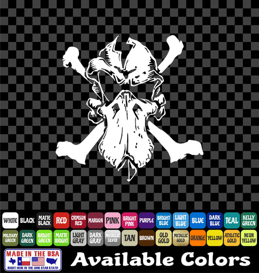 Duck Skeleton Hunting Decal – Waterfowl Mallard Bird Hunt Vinyl Sticker