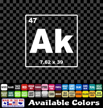 AK Style Rifle Sticker – Tactical Military Vinyl Decal