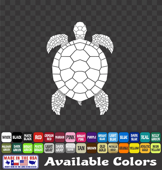 Sea Turtle Sea Life Vinyl Decal – Ocean Wildlife Sticker