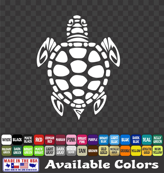 Sea Turtle Vinyl Decal – Land & Sea Tortoise Sticker