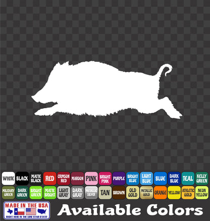 Wild Hog Sticker – Feral Pig Hunting Vinyl Decal
