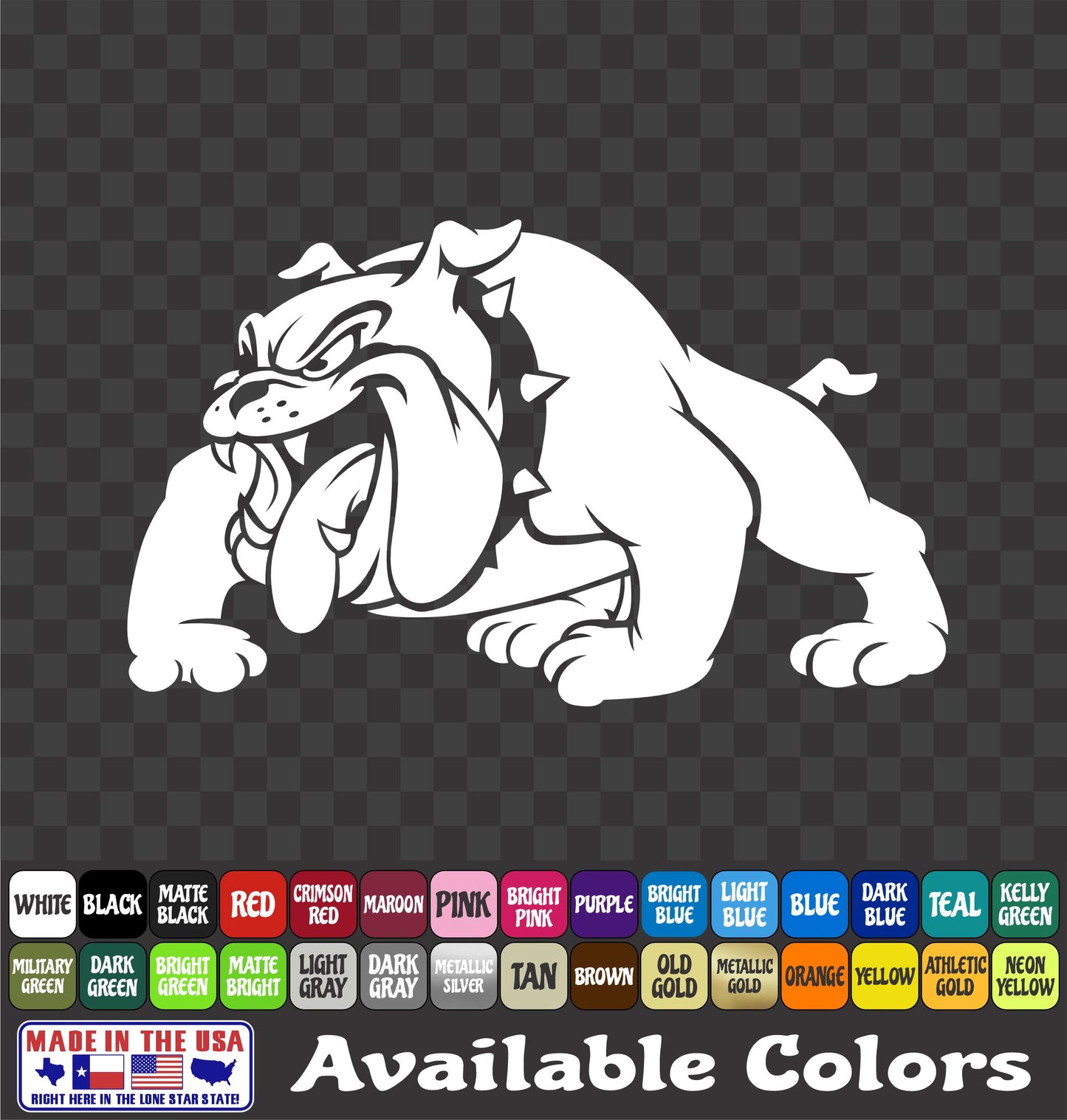 USMC Devil Dog Bulldog Vinyl Decal – Marine Corps Sticker