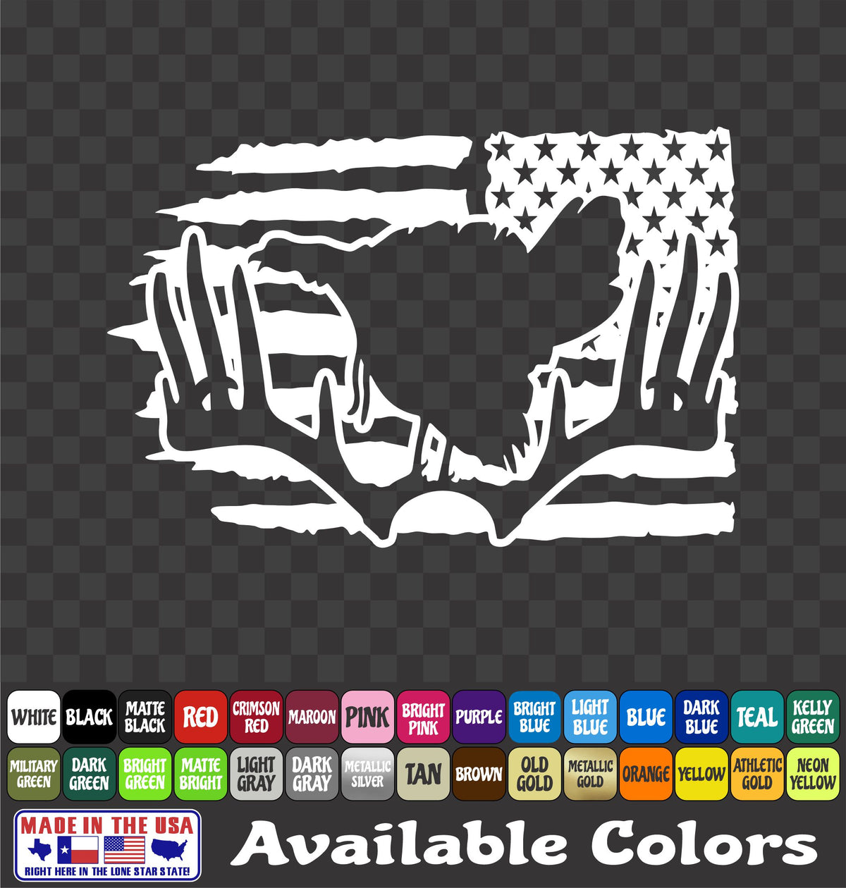 Turkey Flag Deer Antler Decal – Hunting Vinyl Sticker