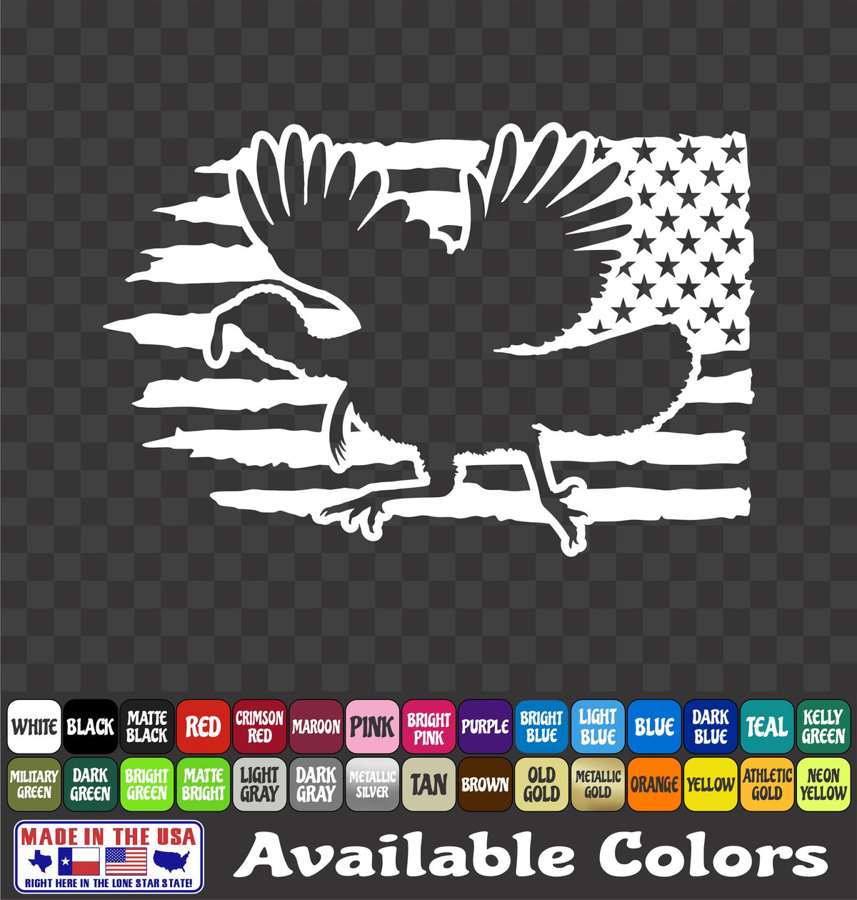 Turkey Flag Vinyl Sticker Hunting Decal Truck Car