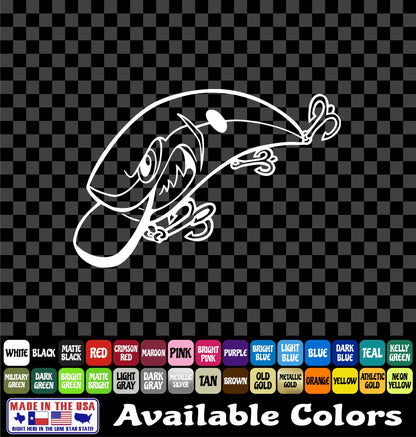 Angry Bass Crankbait Vinyl Decal – Fishing Lure Sticker