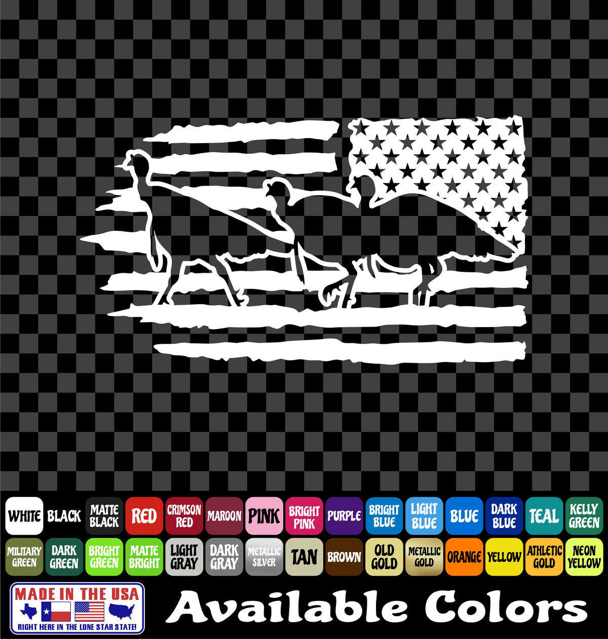 Turkey Flag Sticker – Hunting Vinyl Decal