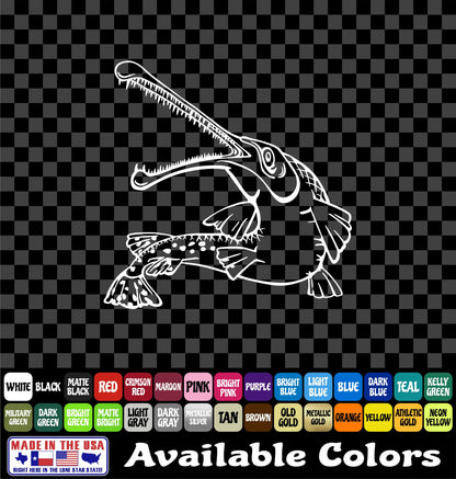 Longnose Gar Bowfishing Vinyl Decal
