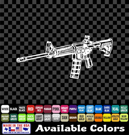 Tactical Airsoft Rifle Sticker – Military Style Vinyl Decal