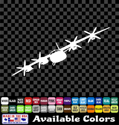 C-130 Hercules Sticker – Military Air Force Cargo Aircraft Vinyl Decal